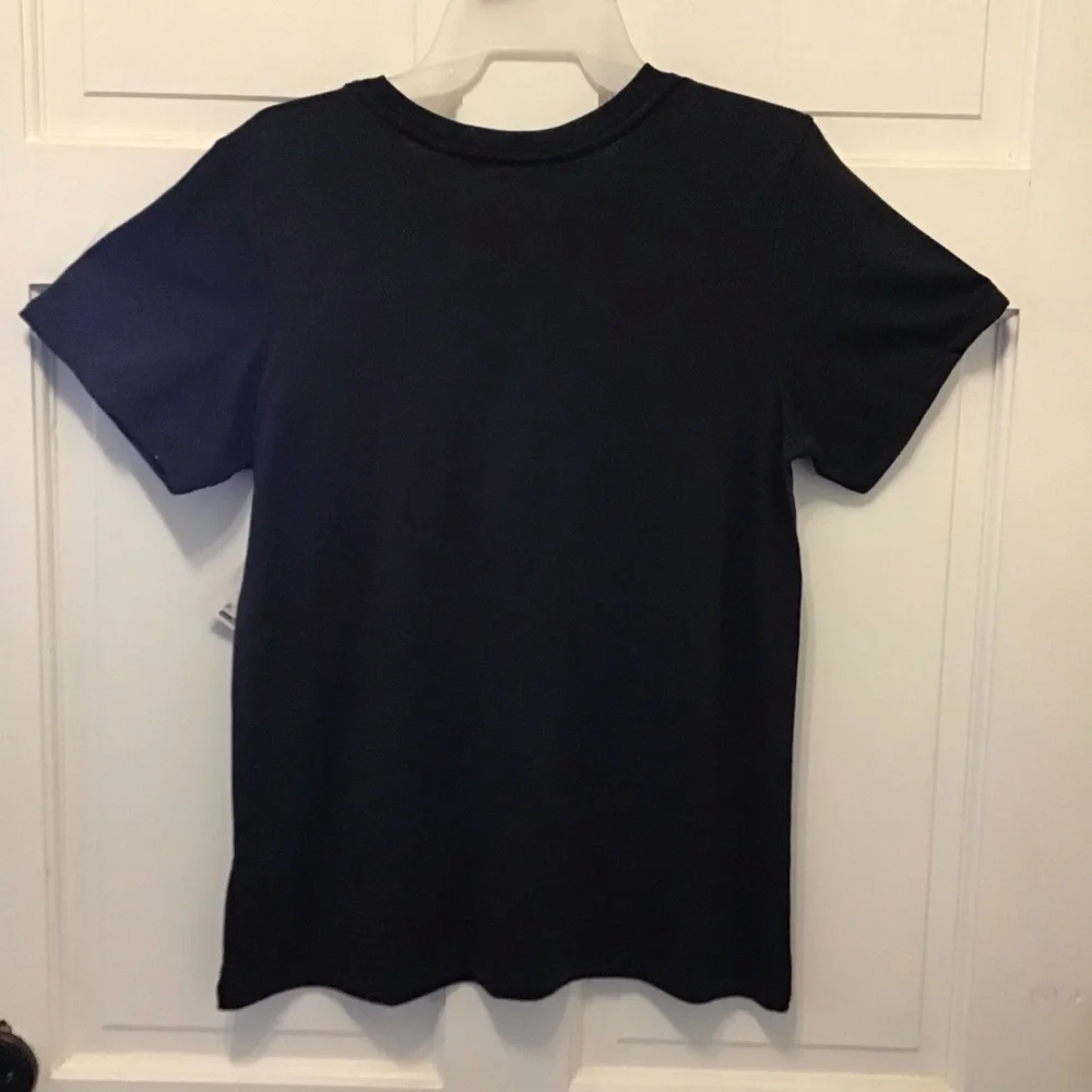 Halloween Womens Black Meow Moon Cat Short Sleeve Tee Shirt - Picture 7 of 11